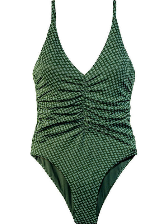 One Piece Swimsuit Khaki 2440-Khaki