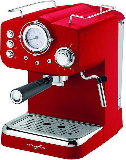 Myria Espressor 1100W Presiune 15 Bar Roșu