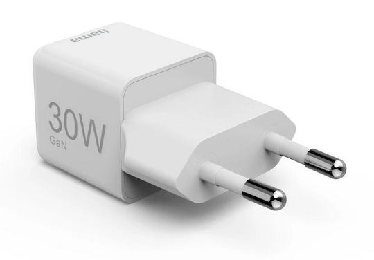 HAMA Încărcător Fără Cablu cu Port USB-C 30W Livrarea energiei Albς (00201982)