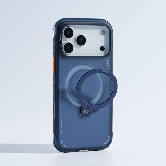 Torras Ostand Spin Air Калъф За Iphone 17 Pro Съвместим С Magsafe Полунощносин