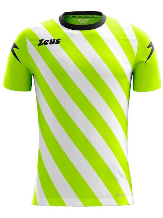 Sportliches T-Shirt Fluoreszierendes Gelb/Weiß