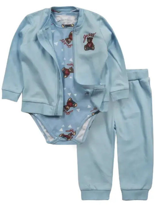 Guess Set Bodysuit with Pants Light Blue