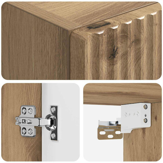 vidaXL Bathroom Cabinet 33x34.5x60cm Oak