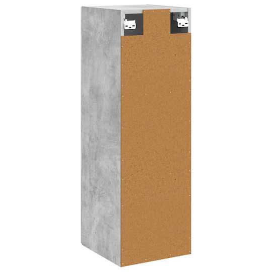vidaXL Bathroom Cabinet 33x34.5x100cm Gray