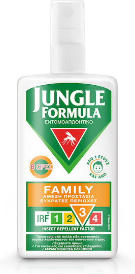 Jungle Formula Family Odorless Insect Repellent Lotion Spray with Strong Action Suitable for Children 100ml