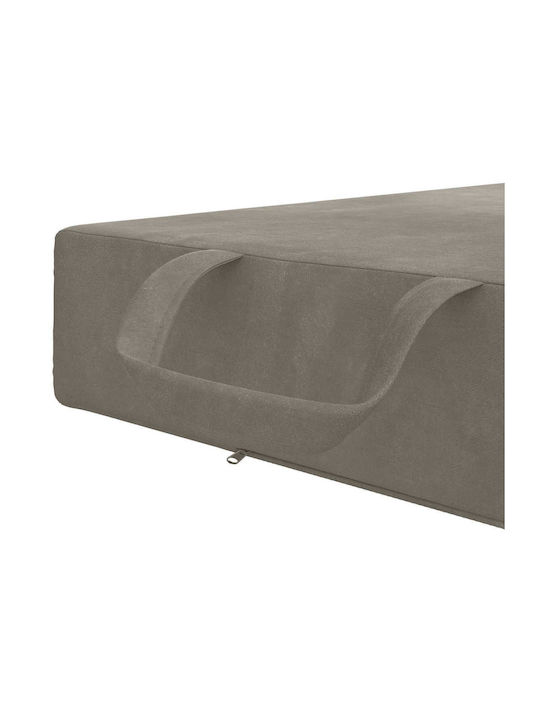 vidaXL Sessel Klappbett Hellgrau 75x67x45cm
