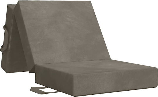 Πολυθρόνα Κρεβάτι Ανοιχτό Γκρι 75x67x45cm
