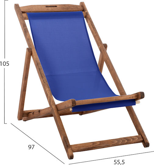 Gartenstühle Textilene Textilene Blaue 55,5x97x82cm