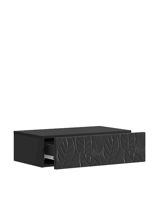vidaXL Konsolentisch Holz Schwarz 59x34,5x17 cm