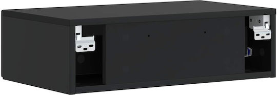 vidaXL Konsolentisch Holz Schwarz 59x34,5x17 cm