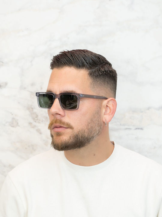 Hoffman Men's Sunglasses with Grey Frame and Grey Lenses HF8459 C2