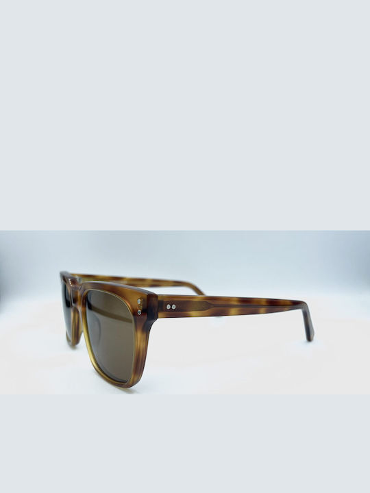 Tailor Made Unisex Sonnenbrillen mit Braunem Rahmen und Braunen Gläsern AT8143