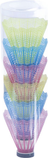 AMILA Badminton Shuttlecocks 6pcs Multicolor