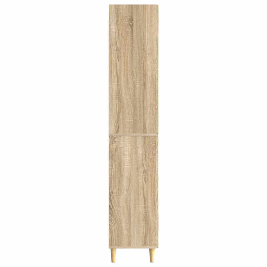vidaXL Bathroom Floor Column Cabinet 33x34.5x90 cm Brown