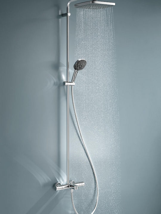 Grohe Coloană De Duș Cu Baterie Argintie Grohe Coloană De Duș Cu Baterie Argintie