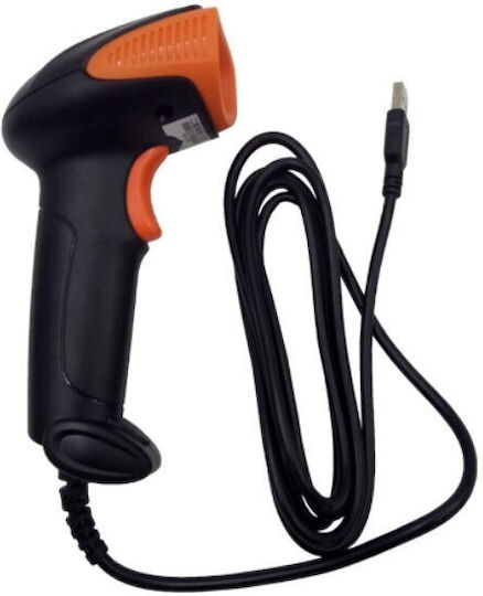 Connection Cmos Sensor 500 Scans S Arm Scanner Χειρός Ενσύρματο με Δυνατότητα Ανάγνωσης 2D και QR Barcodes