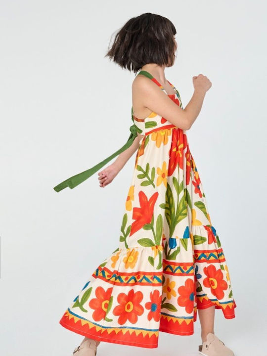 Mädchenkleid Blumen Blumen