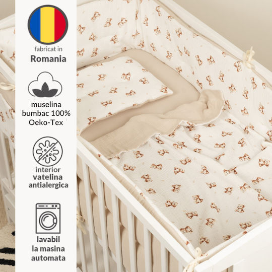 Kidizi Set Pentru Patut Teddy Tales 5 Bucăți