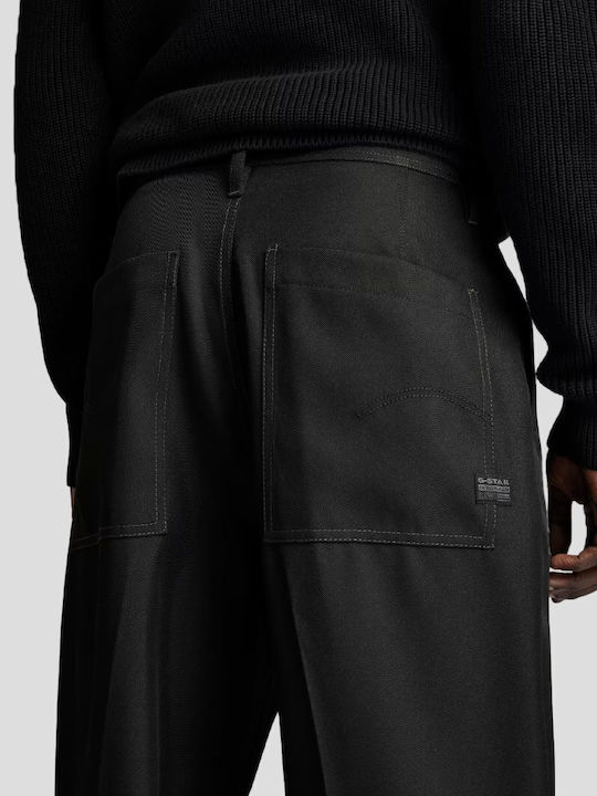 Modson Herrenhosen Chino in Gerader Bein Stil Schwarz