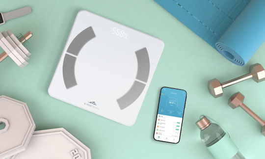 ETA Smart Cântar de Baie 180kg cu Bluetooth Alb