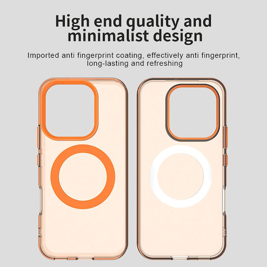 Techsuit Plastic Silicone Orange Bumper (Honor 600)