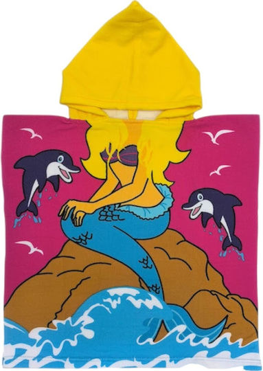 Mermaid of the Land Kids Poncho Hood Queen Mother
