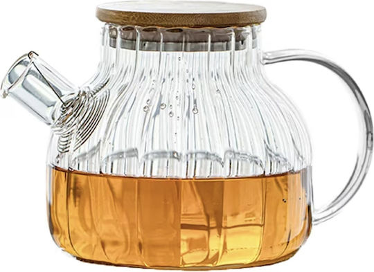 Glas-Teekanne Transparent 1000ml