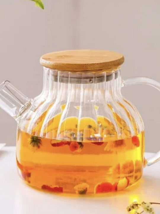 Glas-Teekanne Transparent 1000ml