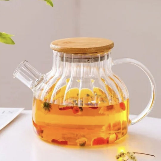 Glas-Teekanne Transparent 1000ml