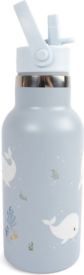 Filibabba Kids Water Bottle Thermos Stainless Steel with Screw-on Cap Non Spill 350ml