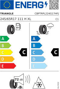 Winter Tire Triangle Pl02 245/65r17 111h/xl