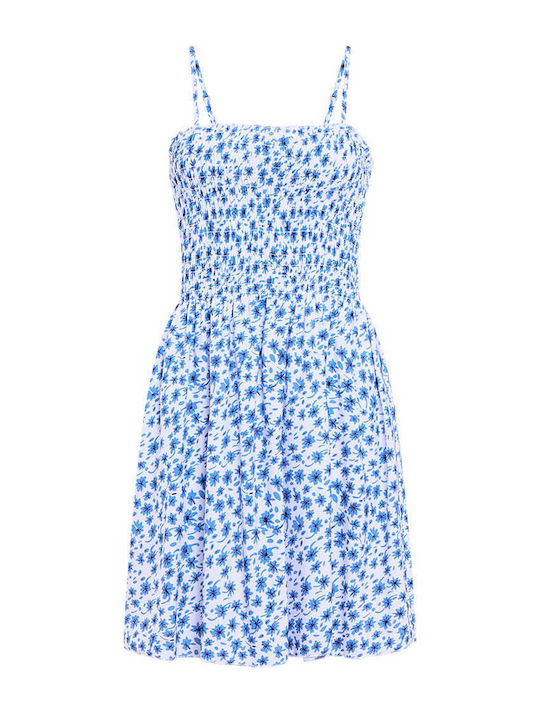 Celestino Rochie Mini Cu Smock Alb Pentru Femei