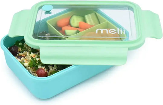 Melii Plastic Kids' Food Container Disney Cars 1.25 Litre Blue