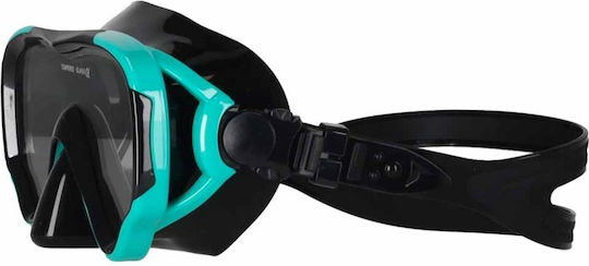 ikonka Silicone Diving Mask with Snorkel Blue