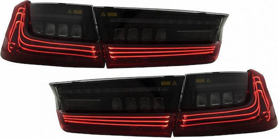 Taillights Set Bmw 3 G20 18-22 Sedan Laser Look Red Crystal Vland