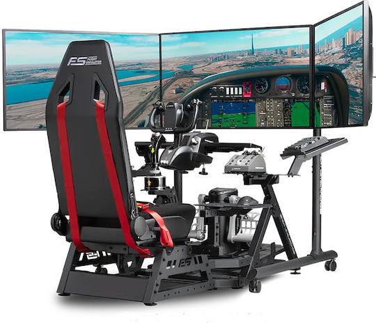 Next Level Racing Next Level Suport Tubular Rotund Independent Pentru Trei Monitoare Suport Tv Monitor