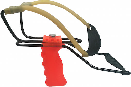 Set Profesional Praștie Metalică Suport Antebraț 100 Bile Metalice 12 Mm 20 Cm Portocaliu