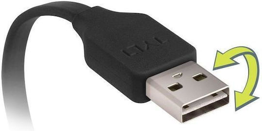 Tylt Flyp-duo Data Cable Lightning Microusb 0.3m Reversible Usb Black