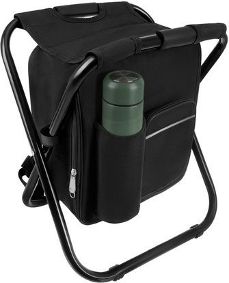 Scaun De Plajă Negru Impermeabil 36x29x41cm