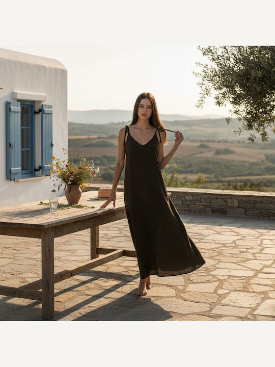 Maxi Φόρεμα Καφε