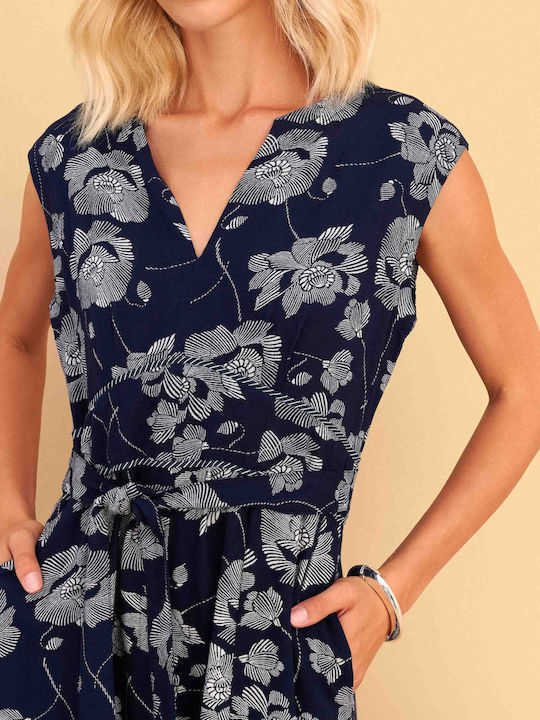 Sommer Maxi Damenkleid Blau