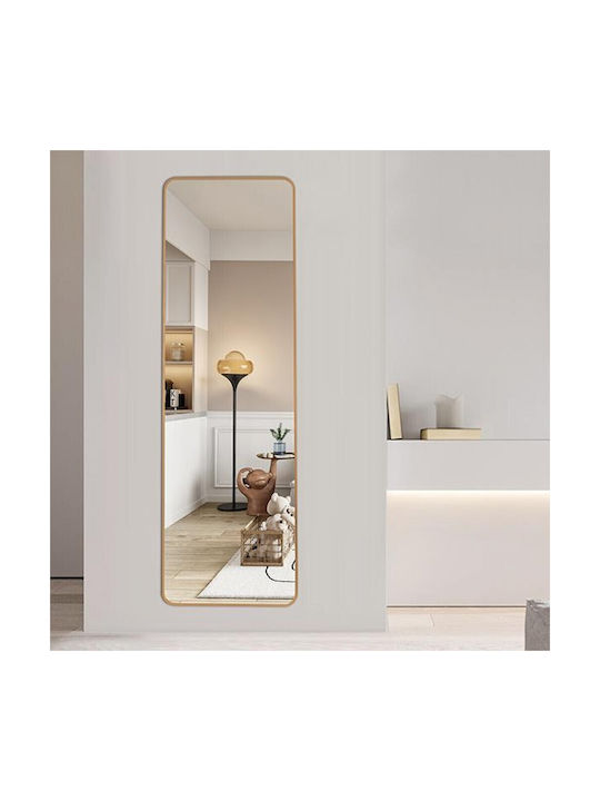 Next Oglindă de Perete De Corp Întreg cu Auriu Ramă din Metalic 150x40cm 1buc