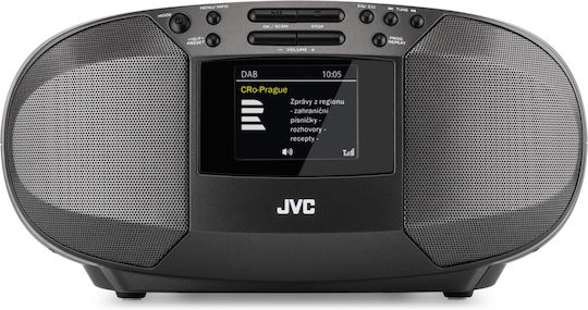 Jvc Rd-e664b-dab Cd Radio 2x2.5w Rms Bluetooth Usb Afișaj Lcd Ceas Telecomandă Negru