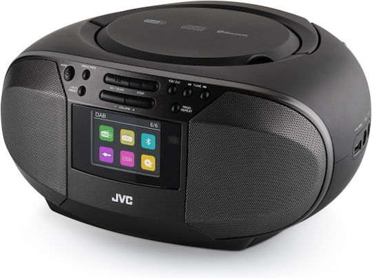 Jvc Rd-e664b-dab Cd Radio 2x2.5w Rms Bluetooth Usb Afișaj Lcd Ceas Telecomandă Negru