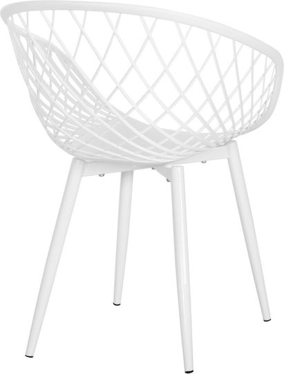 Dining Room Chair from Polypropylene White 62x54x81cm