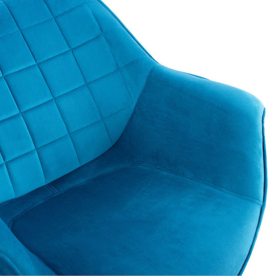 Velvet Dining Room Chair Turquoise 69x68x78cm