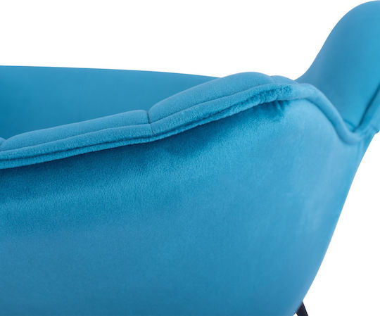 Velvet Dining Room Chair Turquoise 69x68x78cm