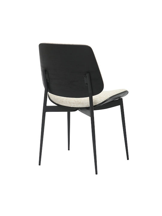 Metallic Dining Room Chair Black