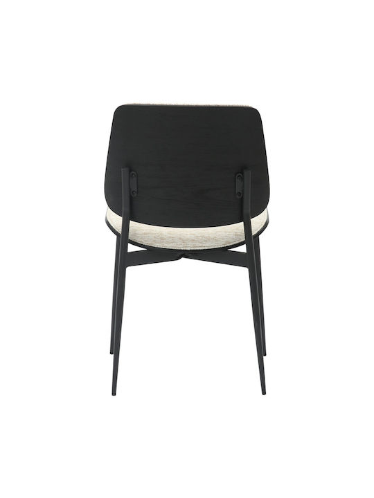 Metallic Dining Room Chair Black
