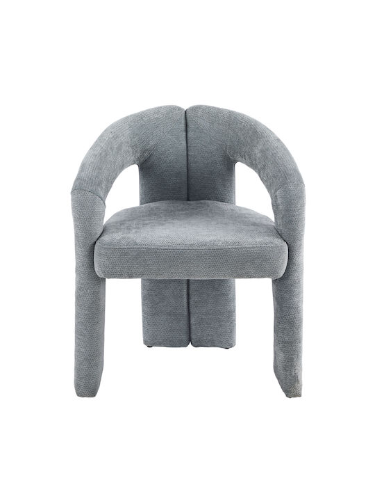 Neza Dining Chairs with Fabric Upholstery Light Gray 2pcs 64x60x76cm